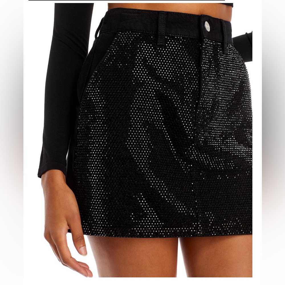 FRAME black sequin mini skirt. Size 27. Brand new. Never worn